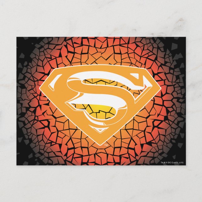 Cartão Postal Superman Estilizado | Logotipo do suporte (Frente)