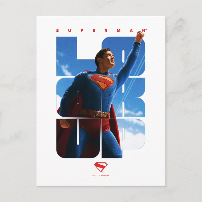 Cartão Postal Superman Procure Pose (Frente)