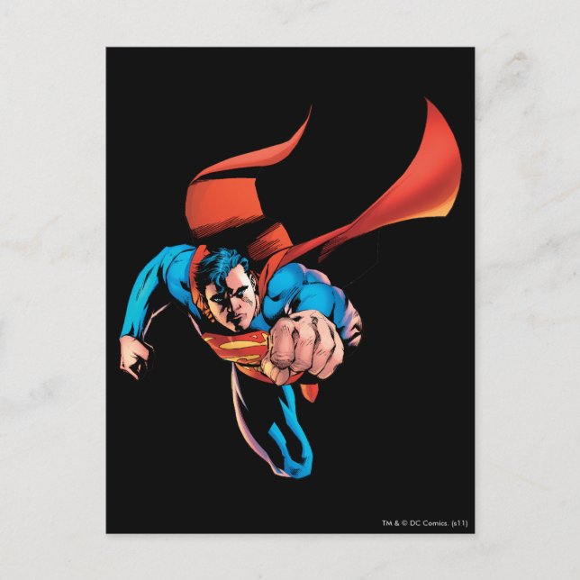 Cartão Postal Superman que move-se para a frente (Frente)