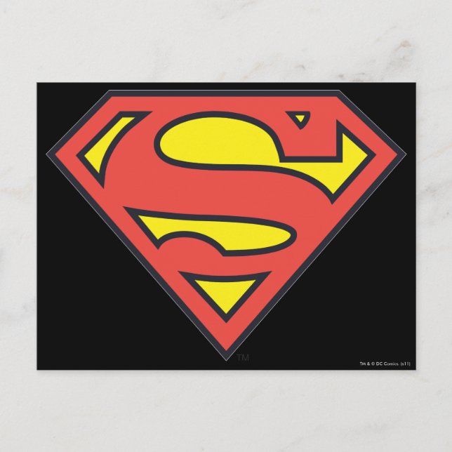 Cartão Postal Superman S-Shield | Logotipo Superman (Frente)