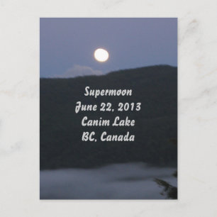 Cartão postal Supermoon 2013