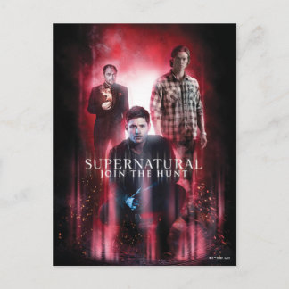 Cartão Postal Supernatural Crowley, Dean e Sam