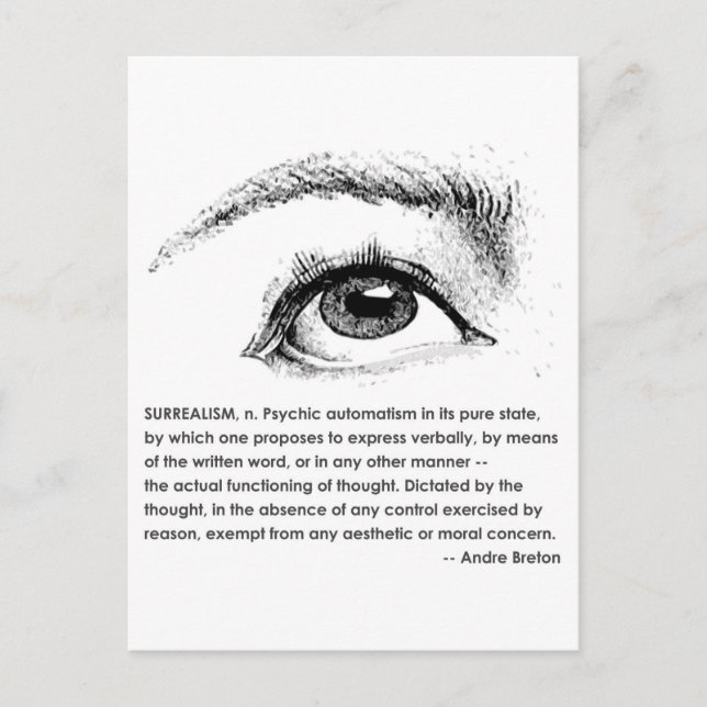 Cartão Postal Superrealismo definido (Frente)
