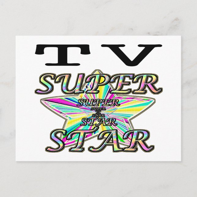 Cartão Postal Superstar da TV (Frente)