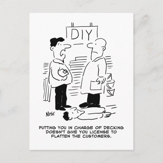 Cartão Postal Superstore Retail Comprar Worker e Compro Manager (Frente)