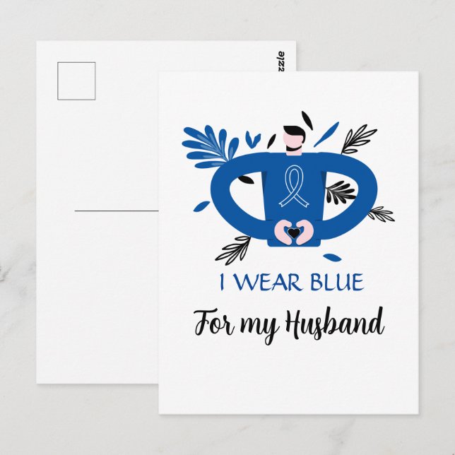 Cartão Postal Suporte a canceres personalizado (Frente/Verso)