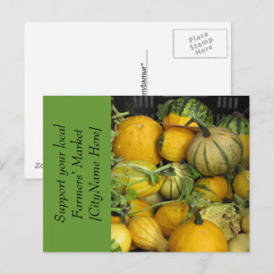Cartão postal - Support Farmers Market - Squash