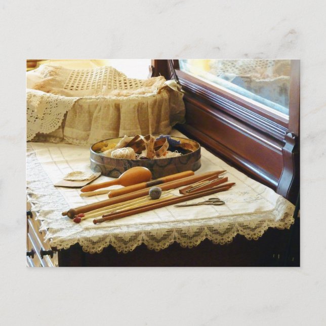 Cartão Postal Suprimentos para tricô (Frente)