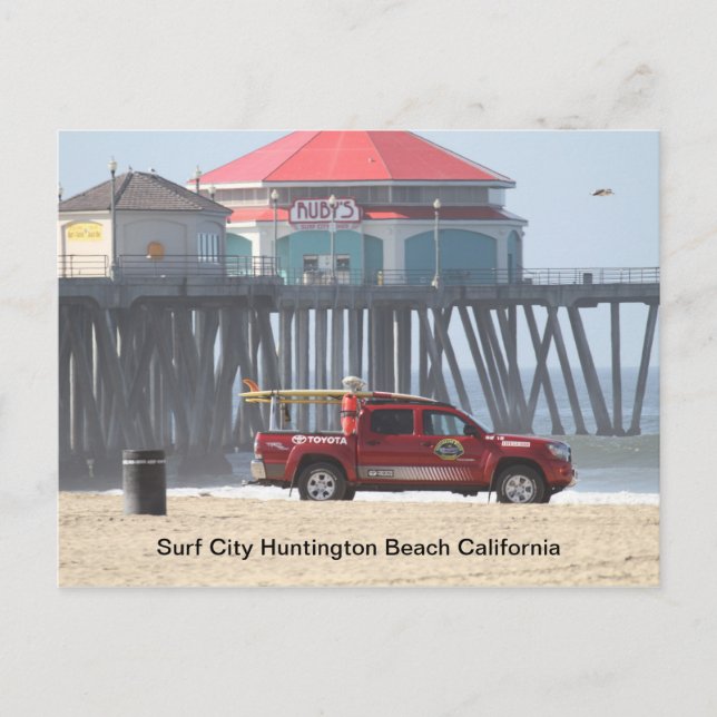 Cartão Postal Surf City California (Frente)