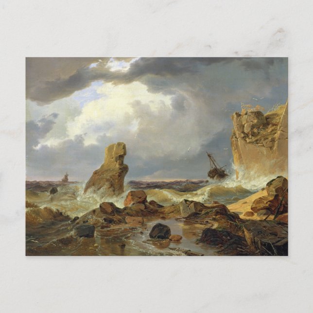 Cartão Postal Surf na Costa Rocky, 1835 (Frente)