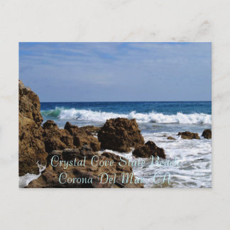 Cartão Postal Surf Rocky, Crystal Cove State BeachCorona Del...