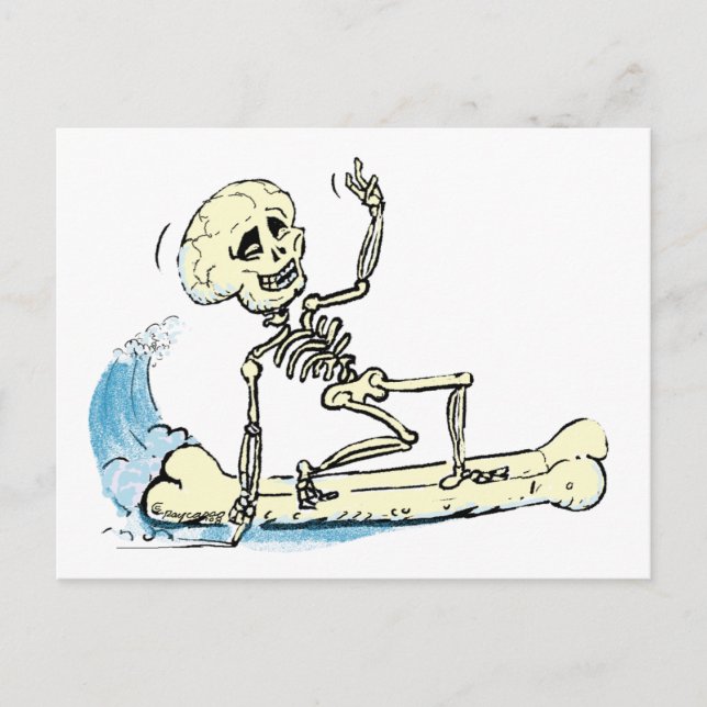 Cartão Postal surf SkELEtOn (Frente)
