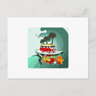 Cartão Postal Surfando no Verão!