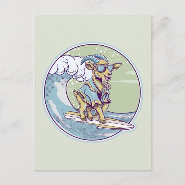 Cartão Postal Surfe de Cabra (Frente)