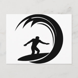 Cartão Postal Surfer Design