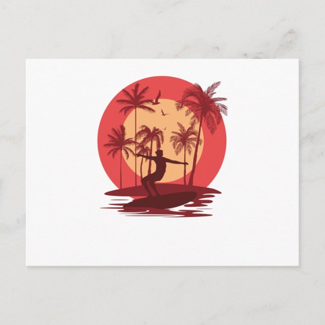 Cartão Postal Surfing Paradise (Frente)