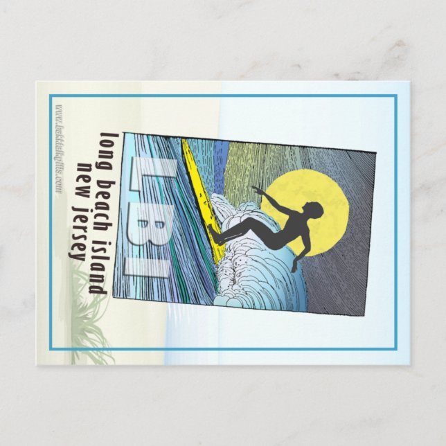 Cartão Postal Surfista... (Frente)