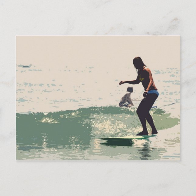 Cartão Postal Surfista rock (Frente)