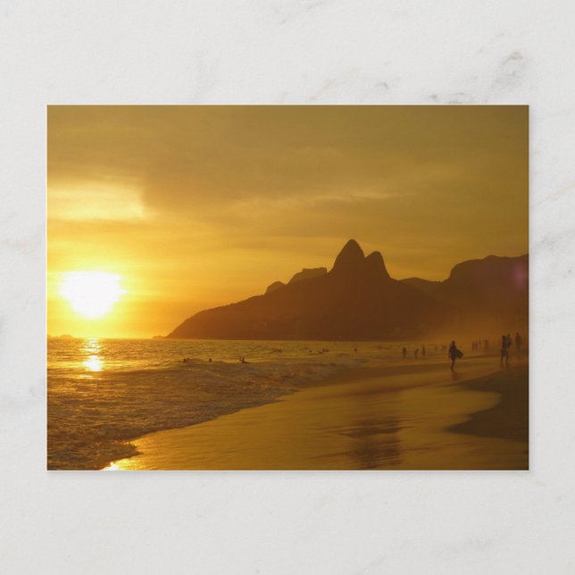 Cartão Postal Surfistas no Sunset (Frente)