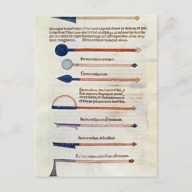 Cartão Postal Surgical instruments from a treatise (Frente)