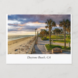 Cartão Postal Surgimento do Sol na praia de Daytona: Uma Fuga Co