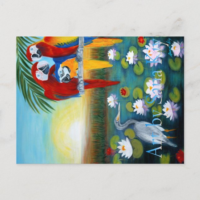 Cartão Postal. Surgimento do Sol no Paraíso (Frente)