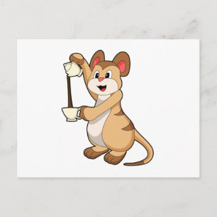 Cartão Postal Suricata com cafeteira & Café.PNG