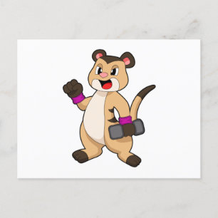 Cartão Postal Suricata com haltere