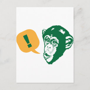 Cartão Postal Surpresa Chimp