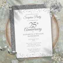 Surpresa de 25º Aniversário de Casamento Corações 