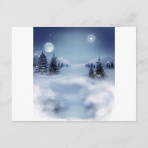Cartão Postal Surreal Winter