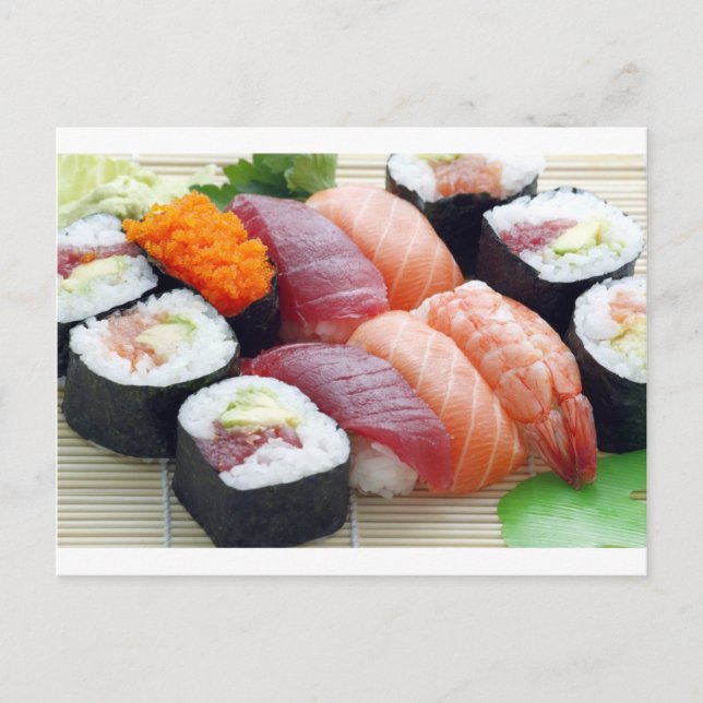 Cartão Postal Sushi (Frente)