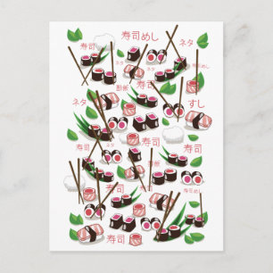 Cartão Postal Sushi