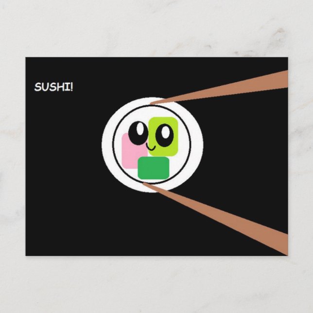 Cartão Postal Sushi (Frente)