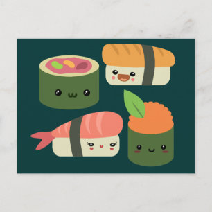 Cartão Postal Sushi Amigos
