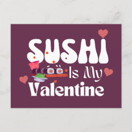 Cartão Postal Sushi É Meu Namorados