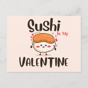 Cartão Postal Sushi É Meu Namorados