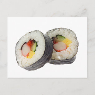 Cartão Postal Sushi - Futomaki