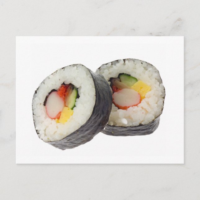 Cartão Postal Sushi - Futomaki (Frente)