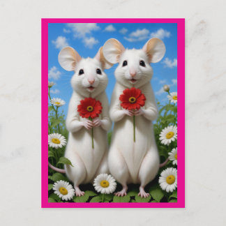 Cartão Postal süsse Mäuse