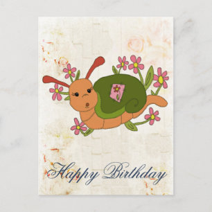 Cartão Postal Süße Schnecke