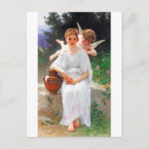 Cartão Postal Sussurros do Amor, Bouguereau