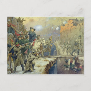 Cartão Postal Suvorov cruzando a ponte do diabo em 1799, 1880