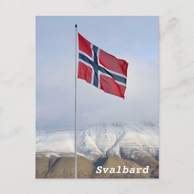 Cartão Postal Svalbard, Noruega (Frente)