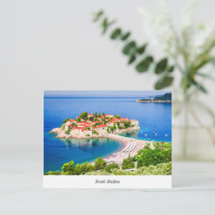 Cartão Postal Sveti Stefan