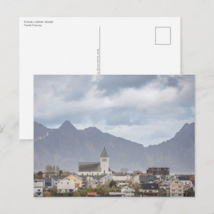 Cartão Postal Svolvaer Lofoten Noruega
