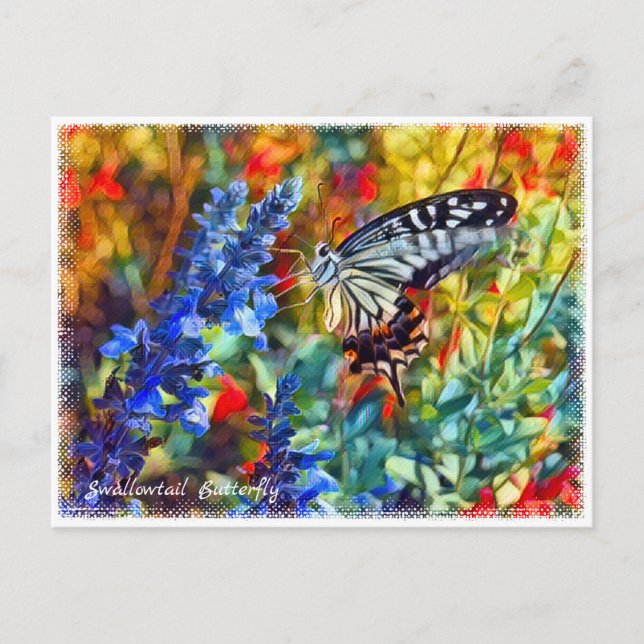 Cartão Postal Swallowtail Butterfly (Frente)