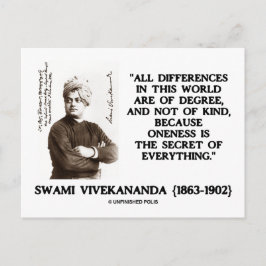 Cartão Postal Swami Vivekananda - O Segredo De Tudo
