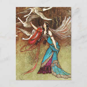 Cartão Postal Swan Queen Postcard
