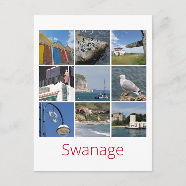 Cartão Postal Swanage (Frente)